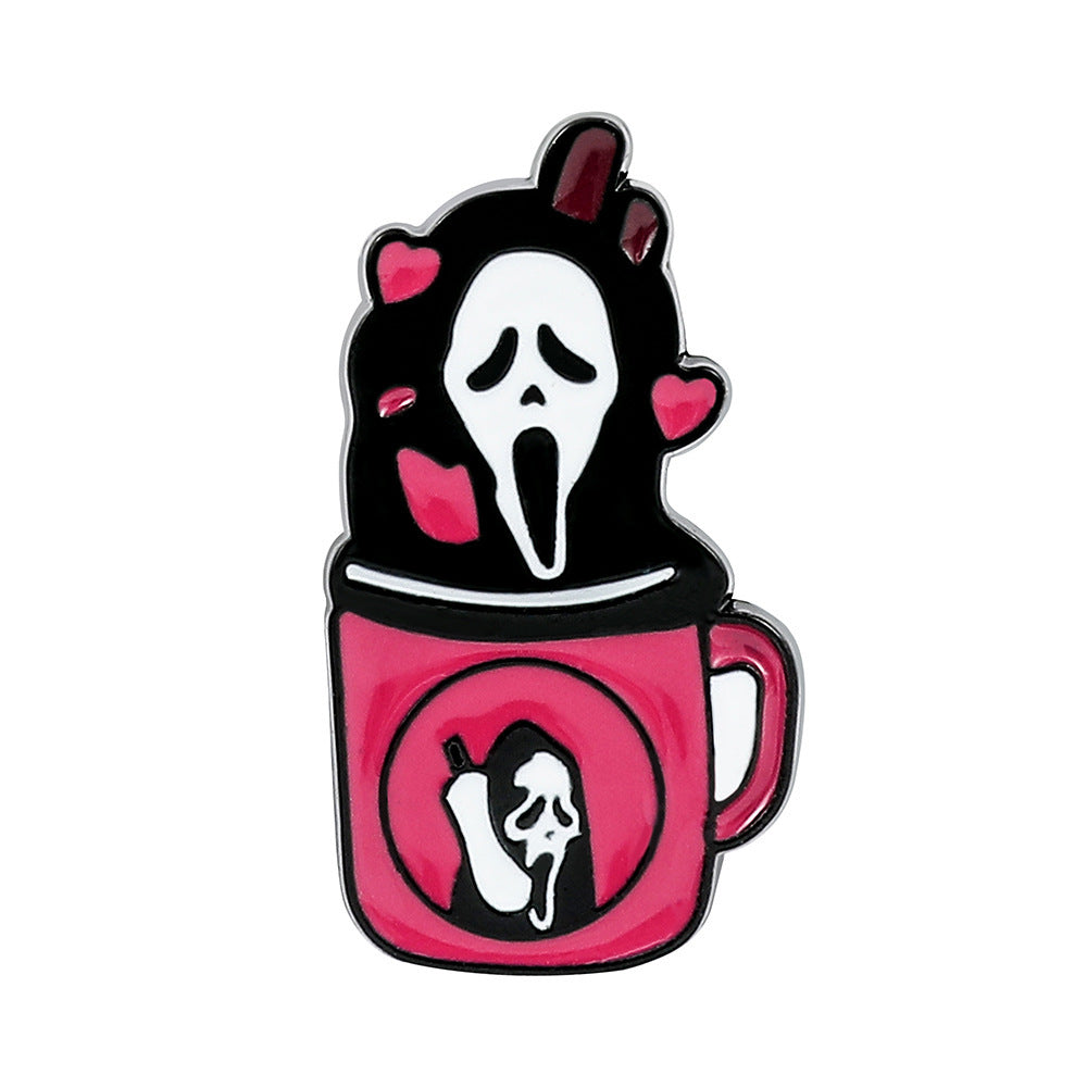 Wholesale  5pcs Scream Series  Metal Brooch