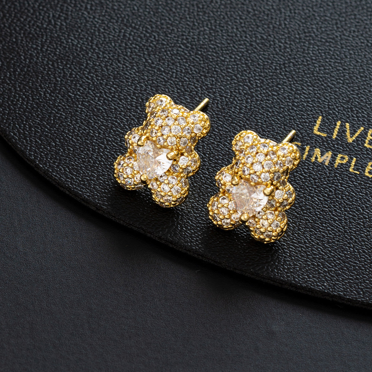 Wholesale Electroplated Copper  Rhinestone Earrings Trendy Women S Jewelry Accessory Cute DIY Design For Party Everyday Wear