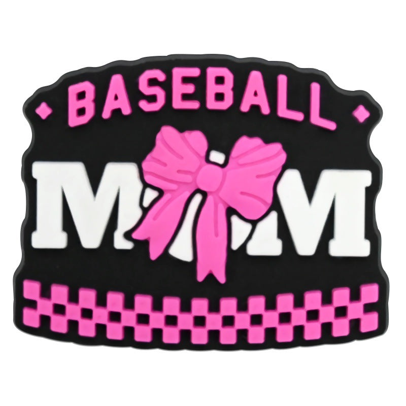 Wholesale  Random 100pcs Mother Series PVC Soft Rubber Shoe Buckle Decoration