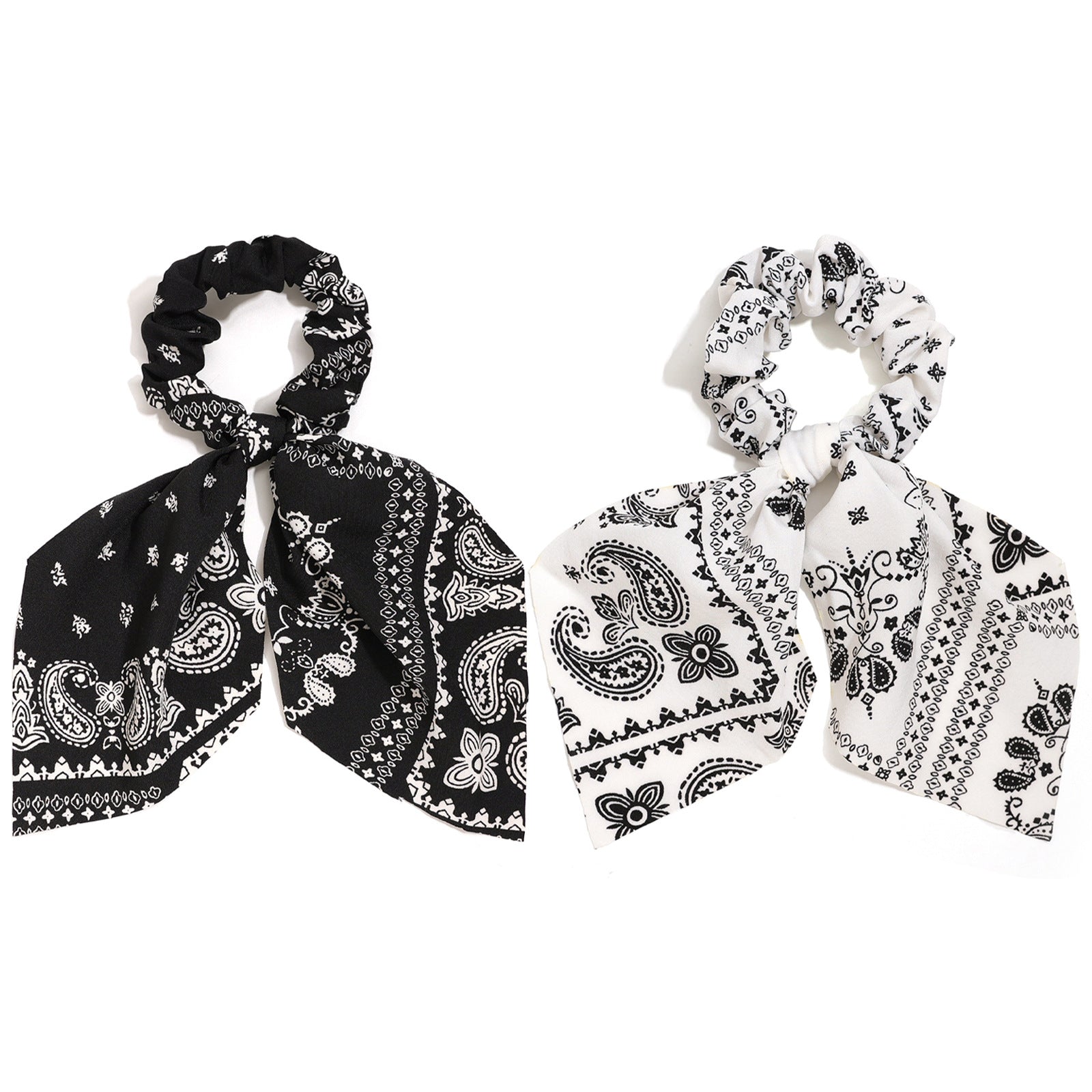 Wholesale  Ethnic Style Small Ribbon Hair Tie Retro Ponytail Ribbon Hair Scrunchies