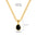 Wholesale Stainless Steel 18K Gold Color Zircon Necklace