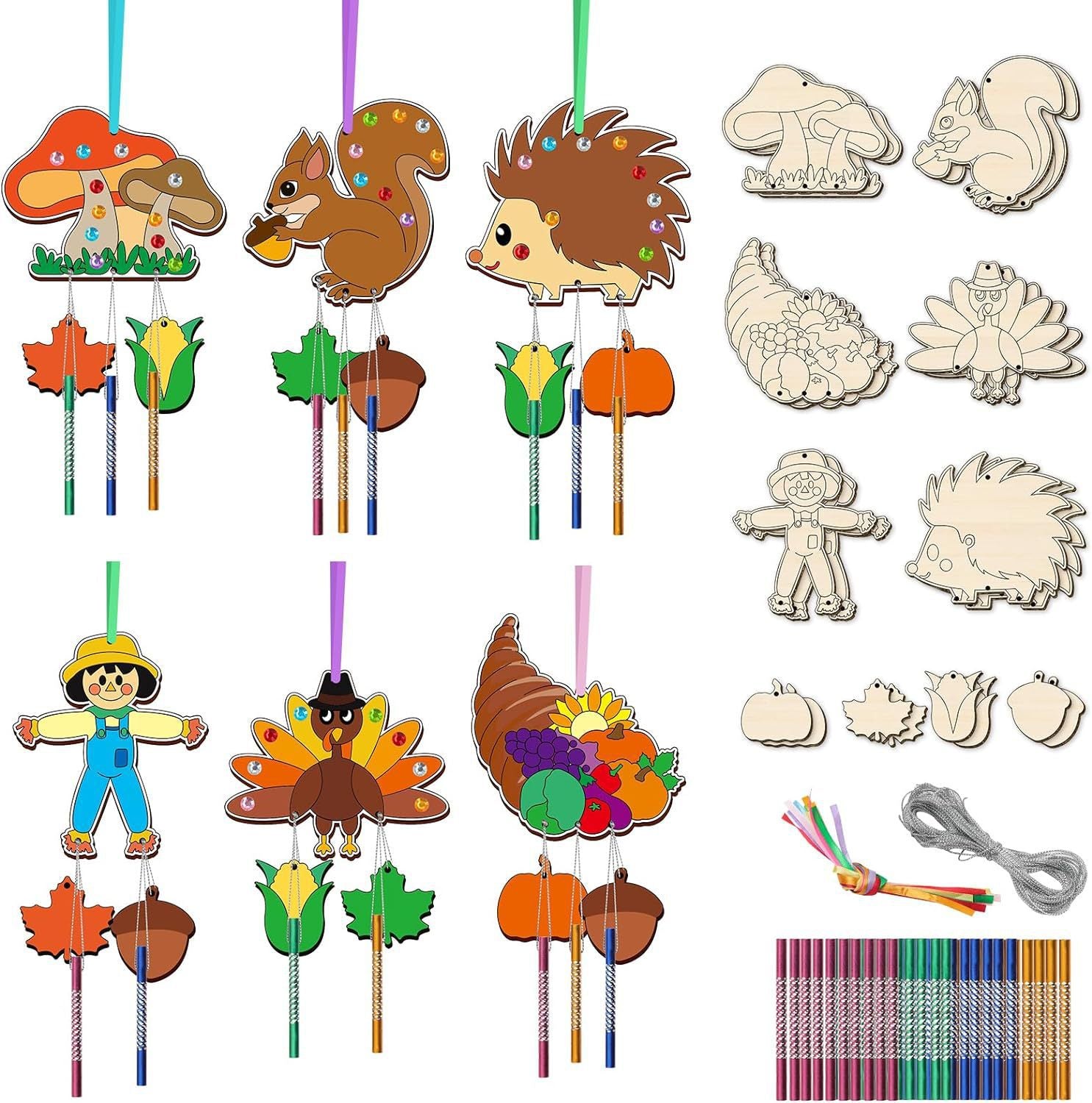 Wholesale rhandmade cat wind chime suit children material bag