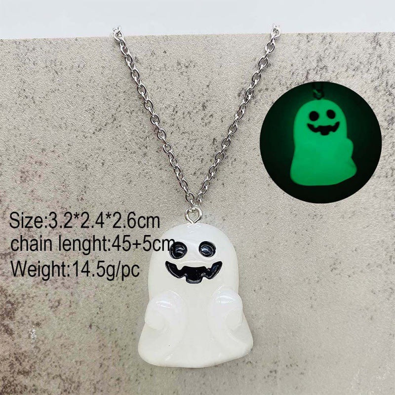 Wholesale  3D Glow Ghost Pumpkin Candy Earrings Fashion Accessory Gift
