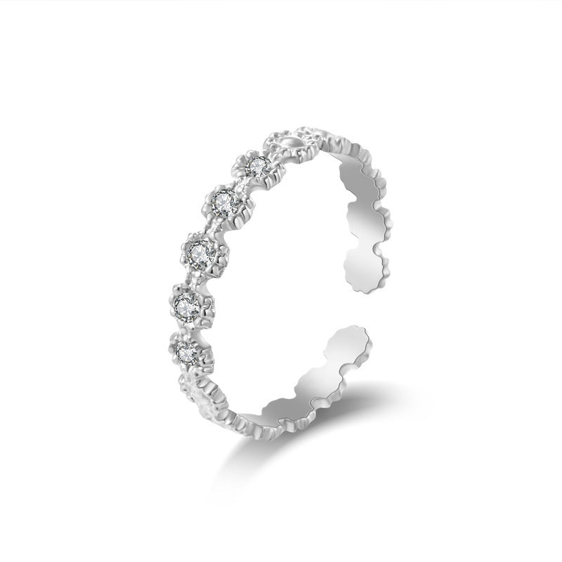 Wholesale  hollow titanium steel opening ring