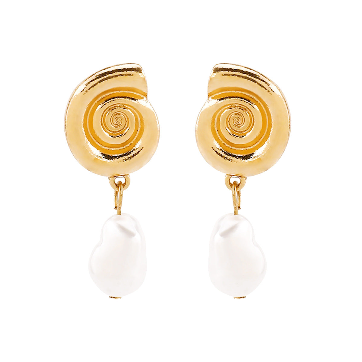 Wholesale Ocean Resort Style Shell Conch Earrings