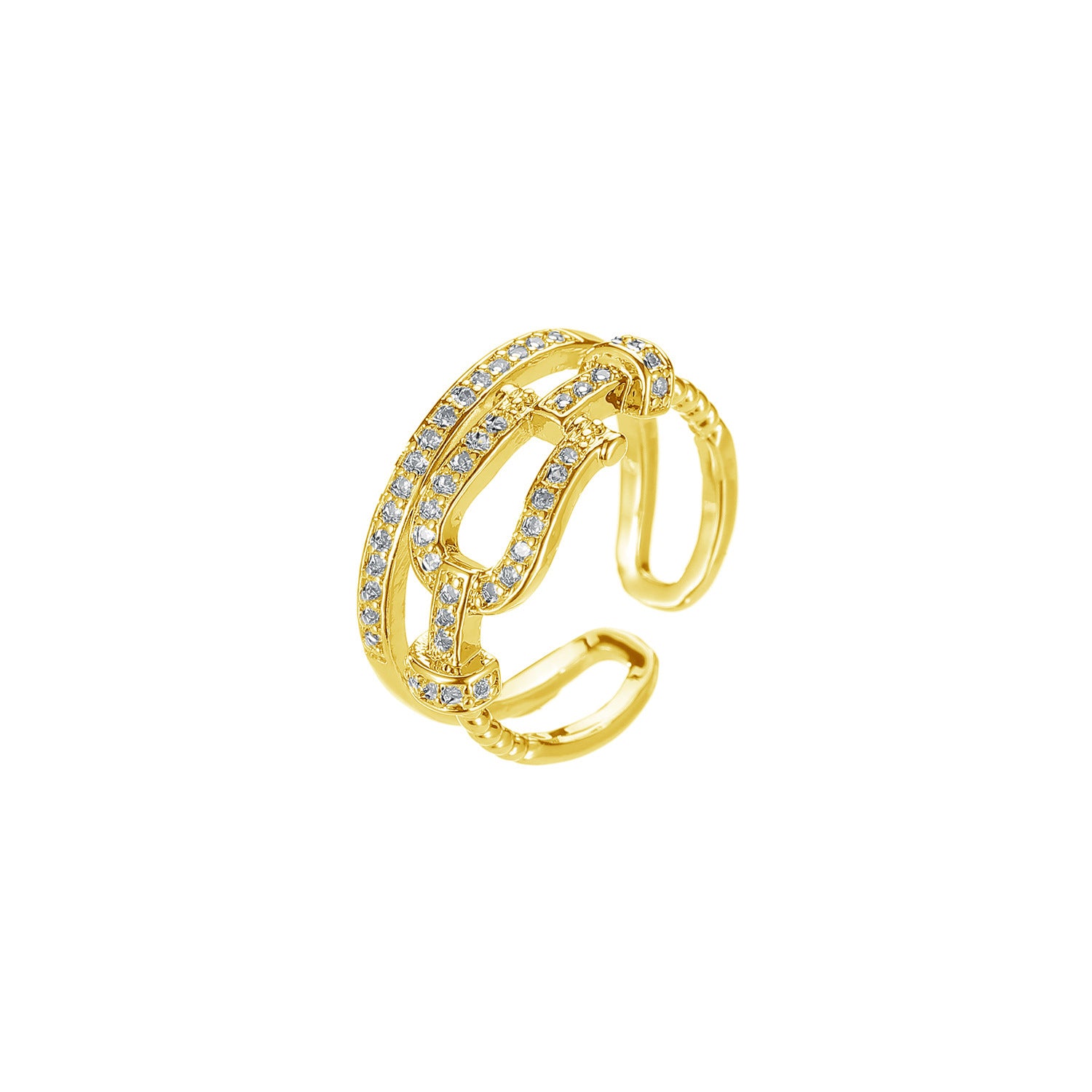 Wholesale Lock knot ring female  open ring