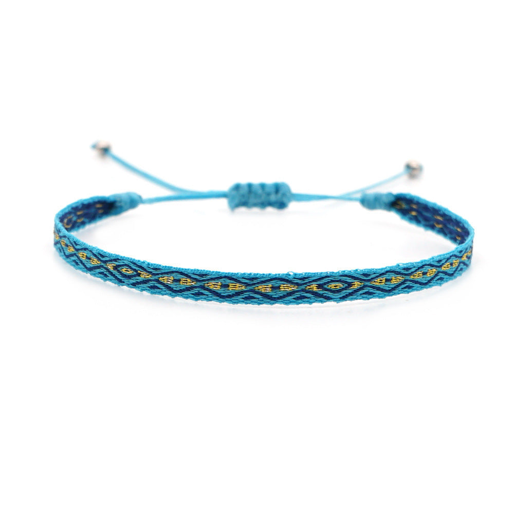 Wholesale Ethnic Style Webbing Lucky Stacking Bracelets Miyuki ACC-BT-Qiqi020