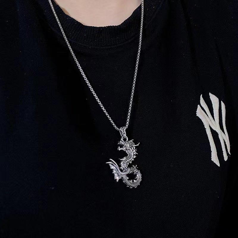 Wholesale Retro Long Sweater Chain Animal Year Necklace Long Necklace ACC-NE-BYJY006