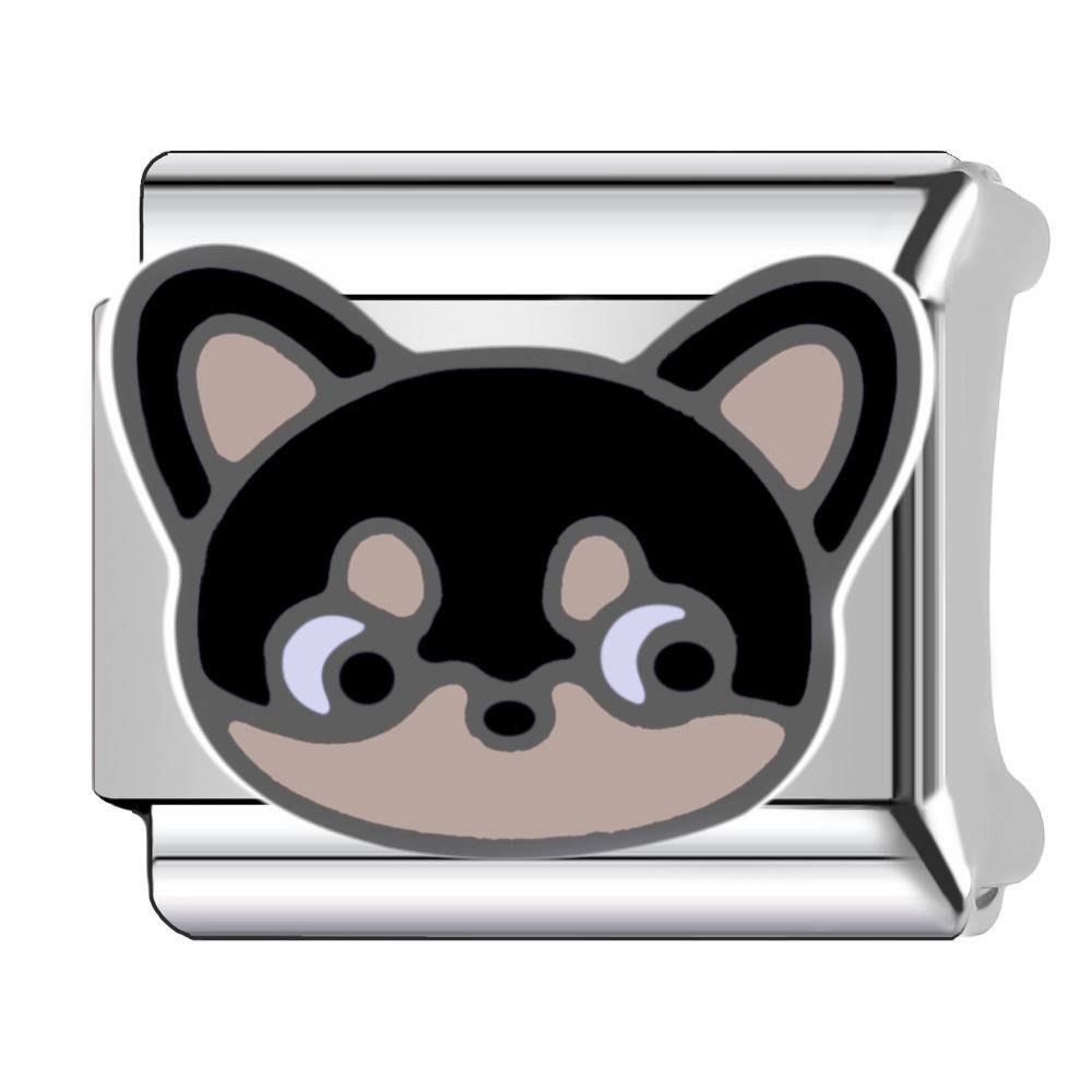 Wholesale  Italian Charm Bracelet 9mm DIY pet dogs Creative Stainless Steel Composable Bracelet