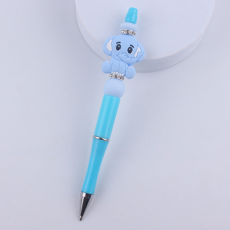Wholesale  creative cartoon animal Kaola elephant silicone beads beaded pen