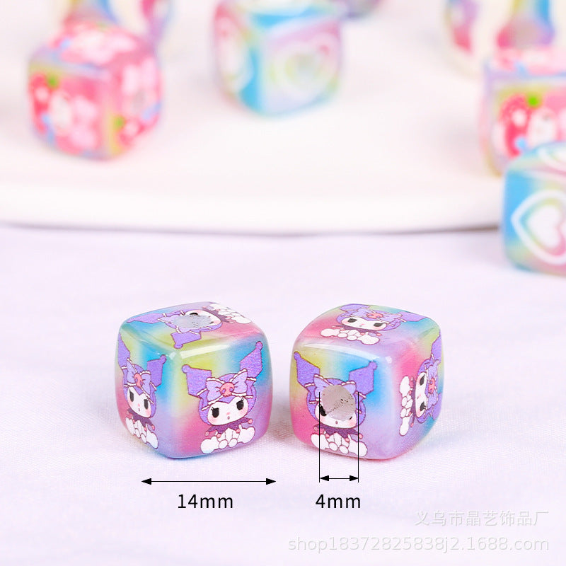 Wholesale random 10pcs Creative Cartoon  Focal Beads DIY Bead Accessories ACCVIP