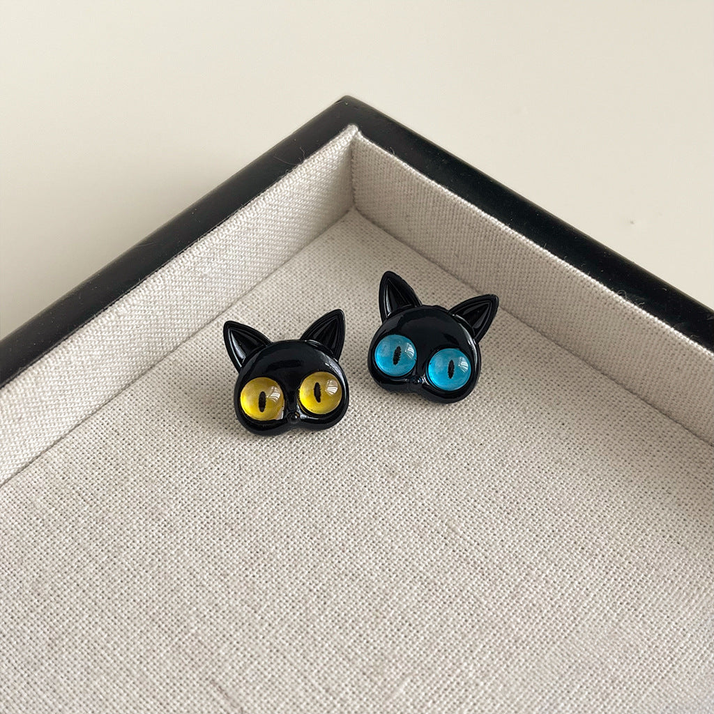 Wholesale  Black Oil Drop Earrings