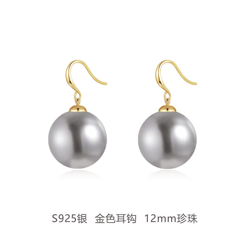 Wholesale Large Pearl Sterling Silver Earrings