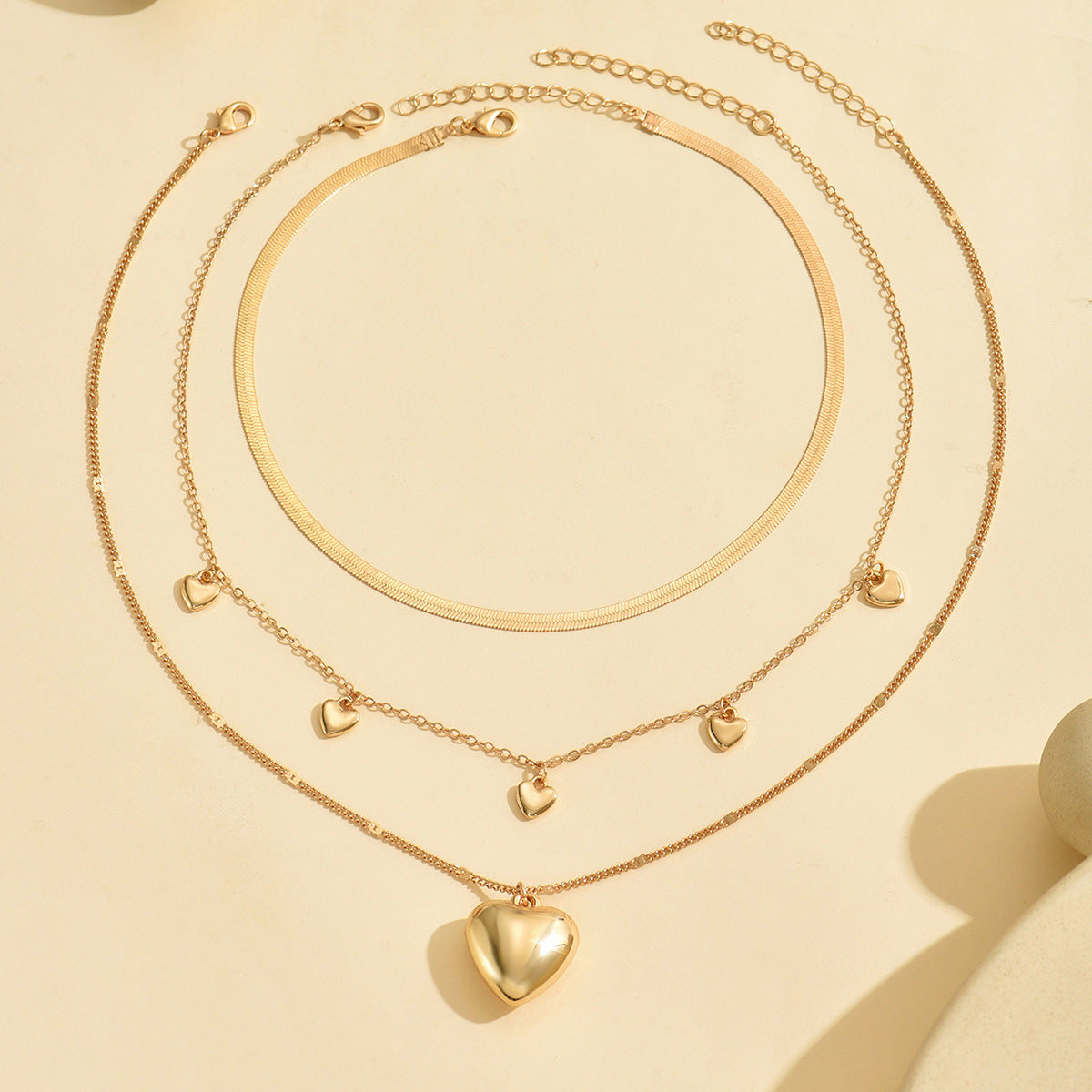 Collana a catena con nappa e clavicola a forma di cuore all'ingrosso