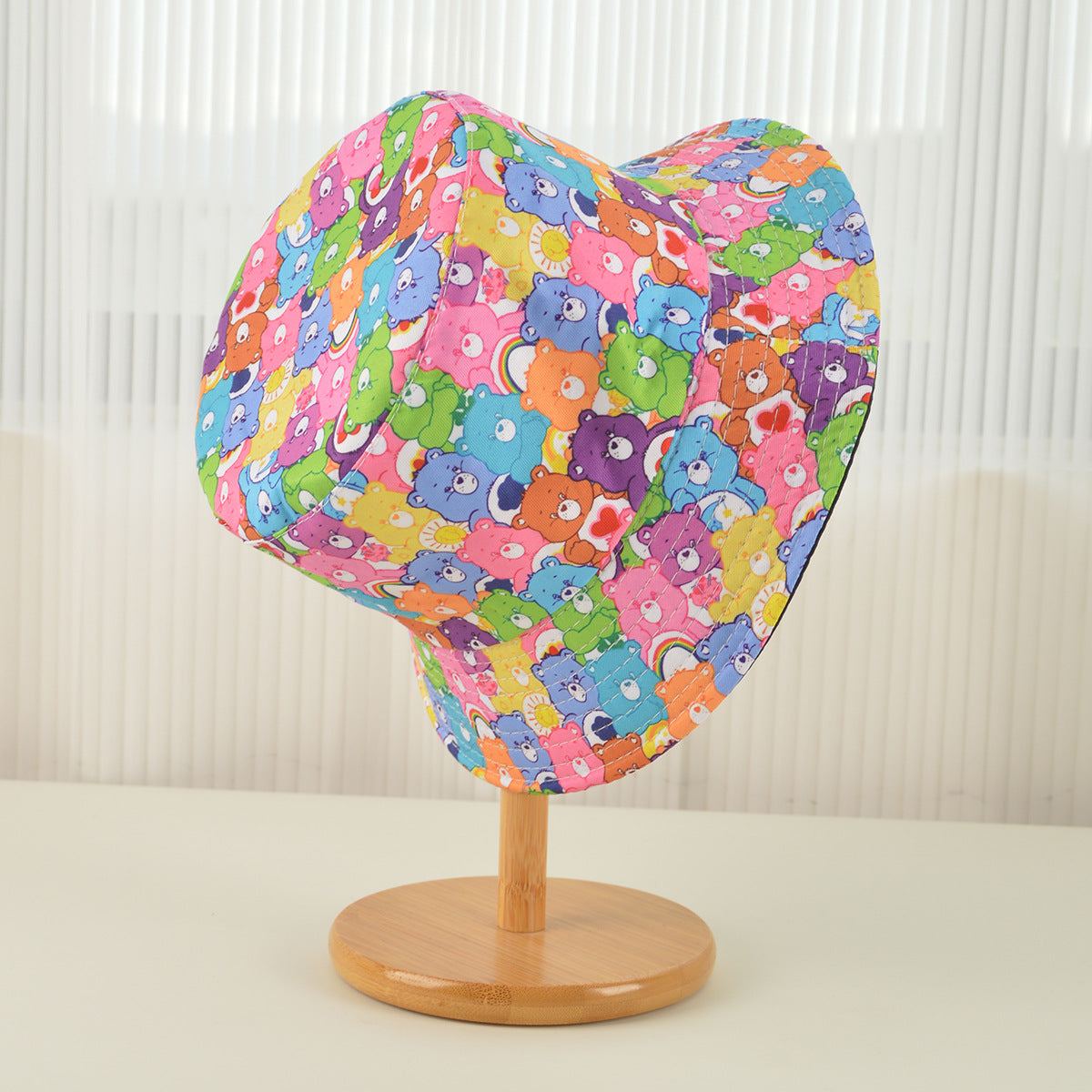 Wholesale Cute Cartoon Colorful Bear Bucket Hat ACC-HT-MeiShuo001