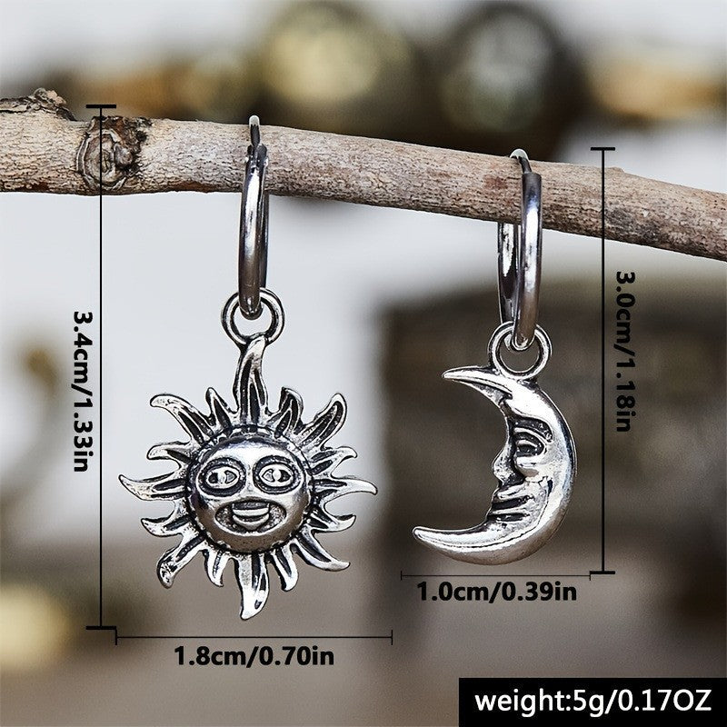 Wholesale  Sun Moon Pendant Earrings