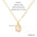 Wholesale  irregular natural stone necklace stainless steel does not fade 18K gold plated clavicle chain