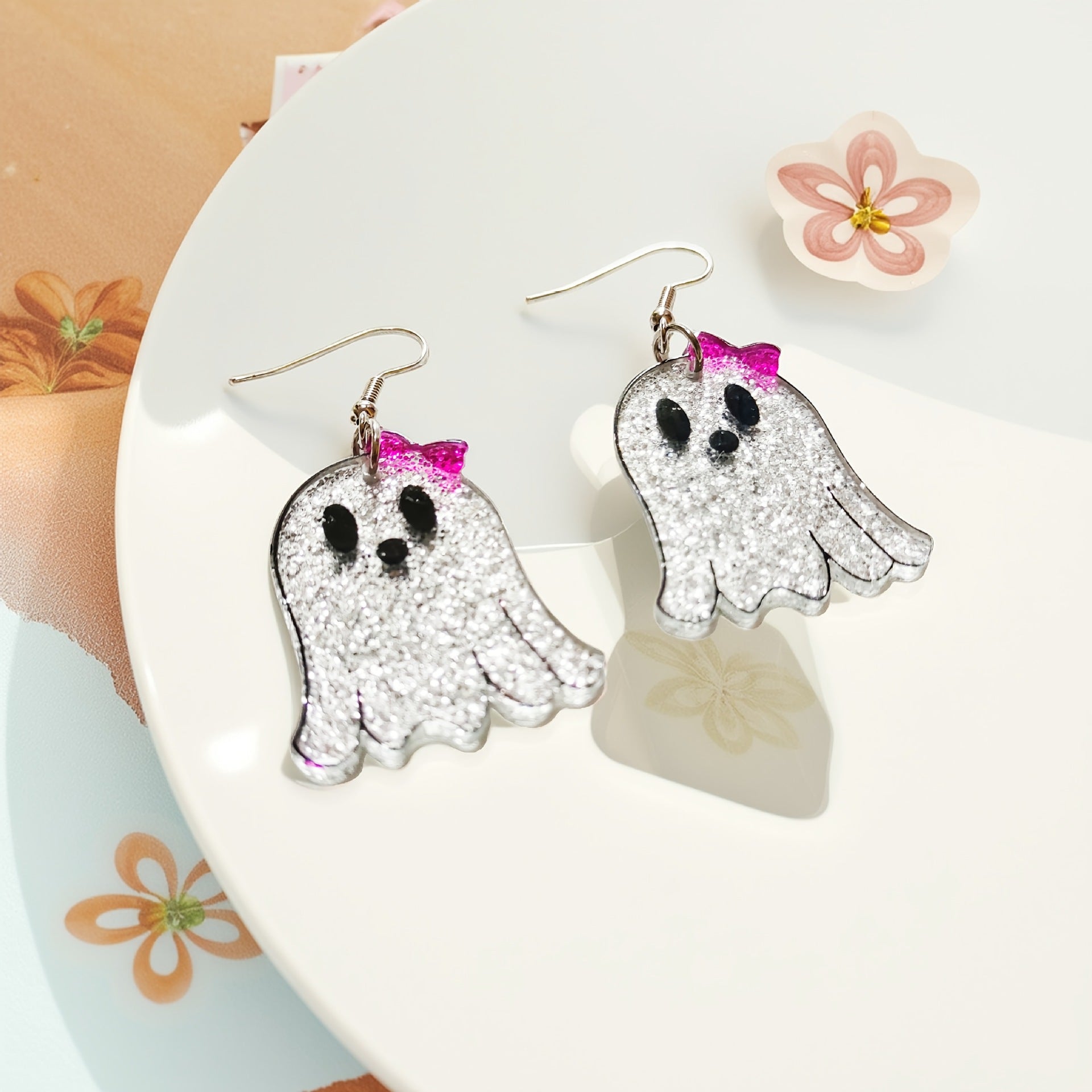 Wholesale   Creative Ghost Acrylic Earrings