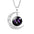 Wholesale  12 Constellation Crescent Moon Necklace