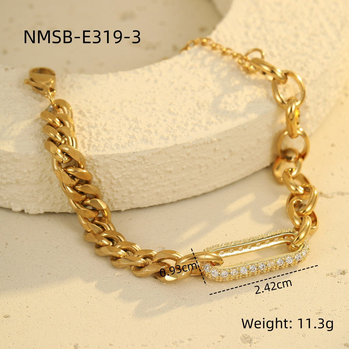 Wholesale Light Luxury Star Bracelet  Stainless Steel Bracelet