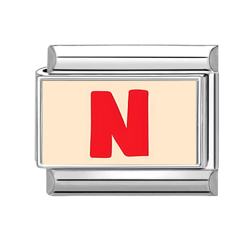 Wholesale 9mm Italian Charm Starter Bracelets DIY Letter Series Stainless Steel Composable Bracelet