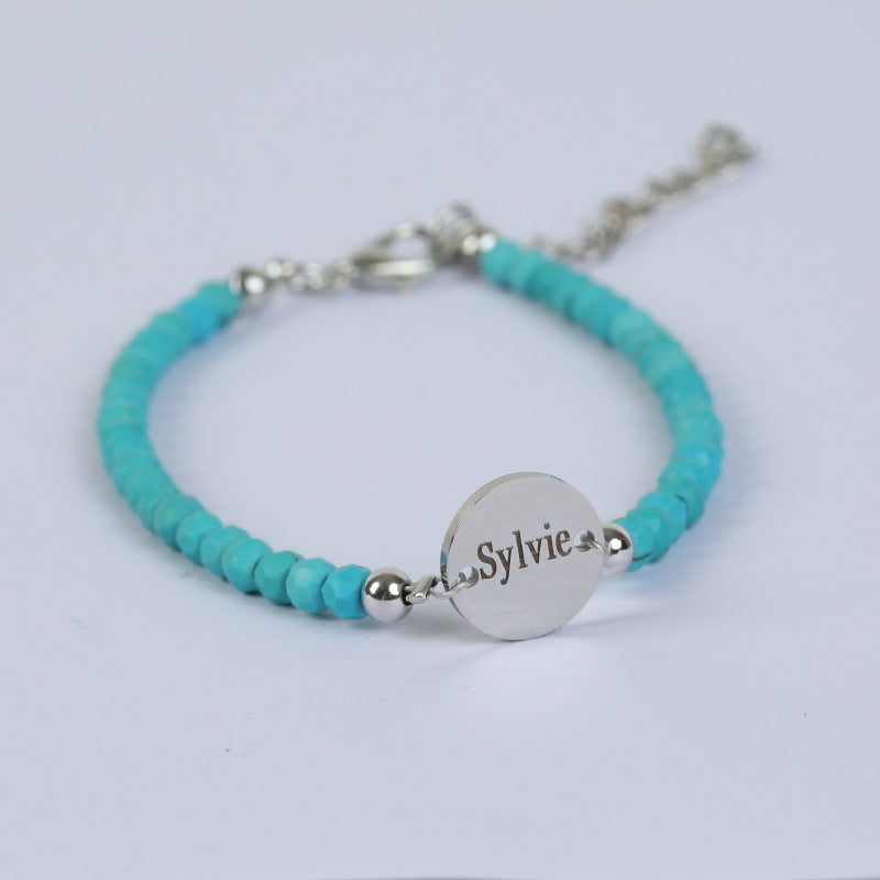 Wholesale 8MM Colorful Natural Stone Crystal Bracelet Adjustable Elastic Unisex Jewelry Gift