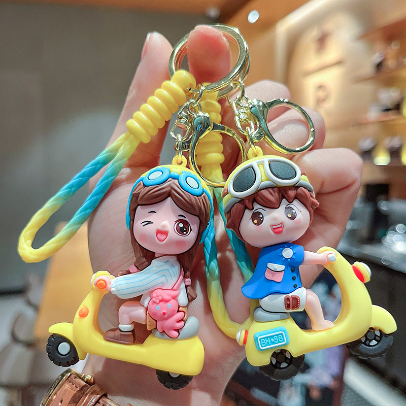 Wholesale Cute cartoon silicone keychain