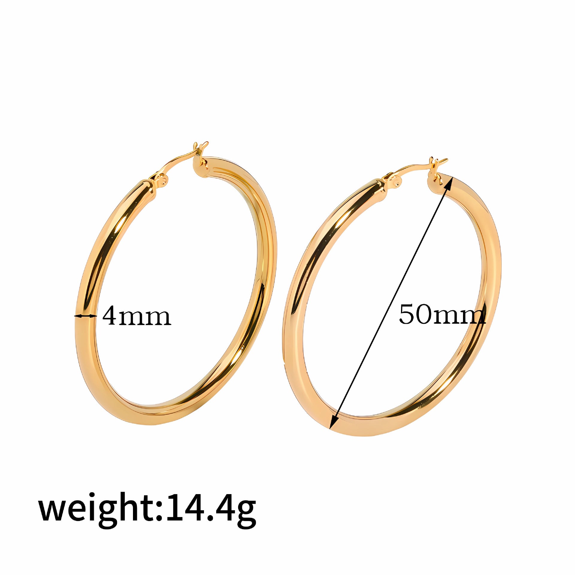 Wholesale 18K Gold Stainless Steel Circle Hollow Earrings ACC-ES-LiQuan010