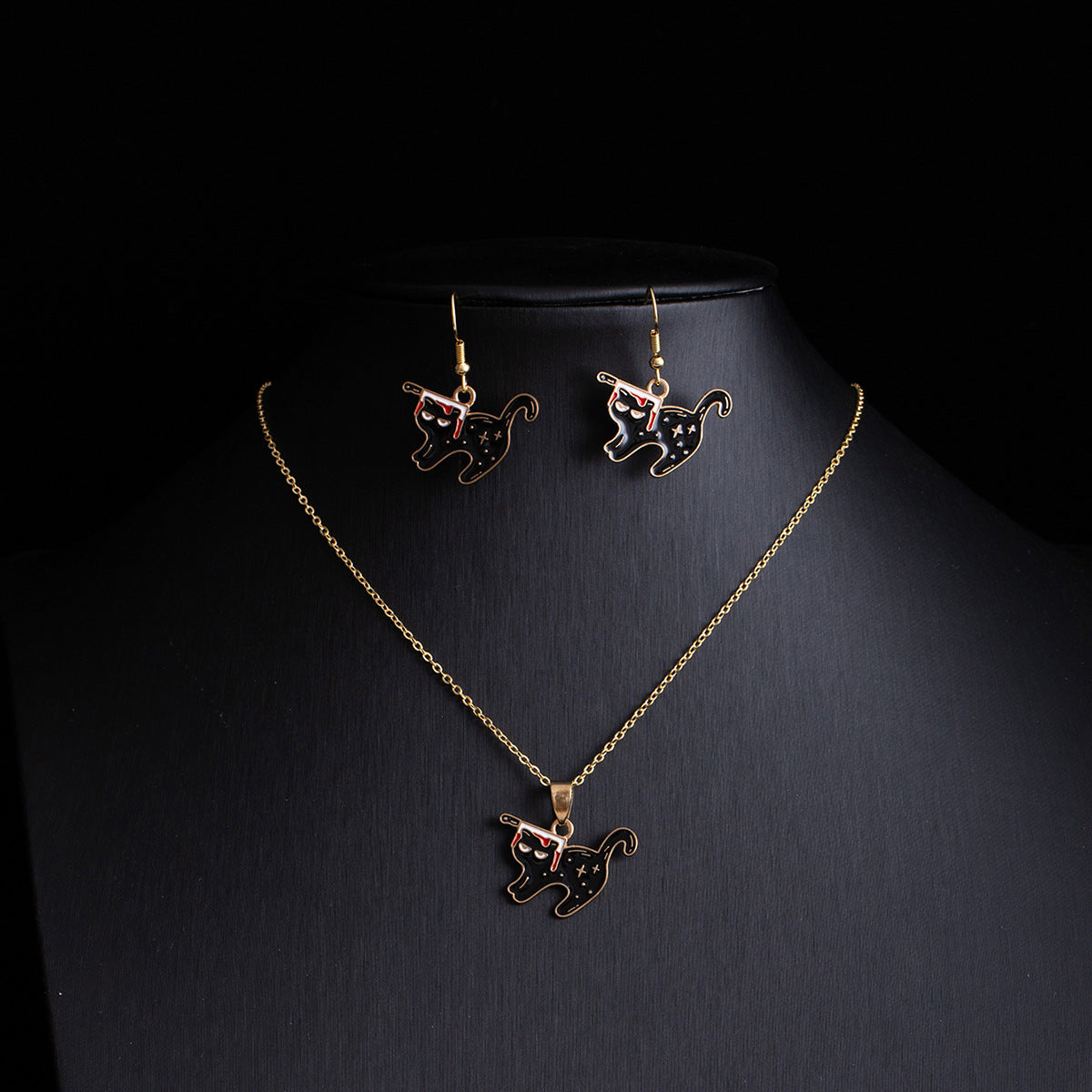 Wholesale Gothic  cartoon ghost earrings skull jewelry