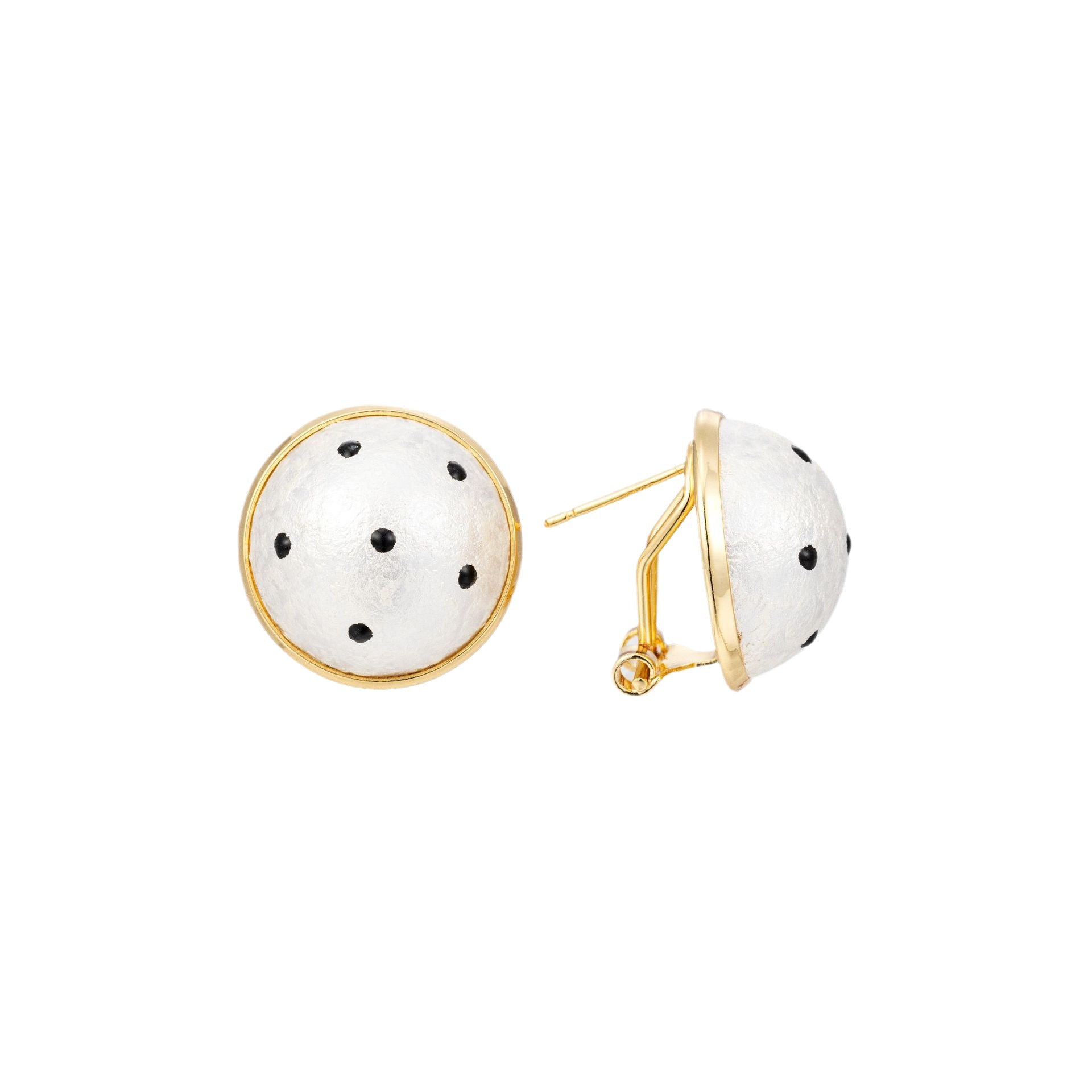 Wholesale Retro  Wave Point Pearl Earrings