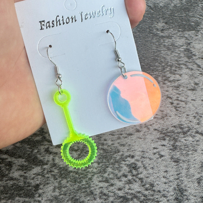 Wholesale Summer Bubble Water Bubble Acrylic Earrings