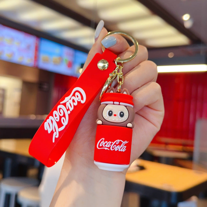 Wholesale Cute cartoon silicone keychain