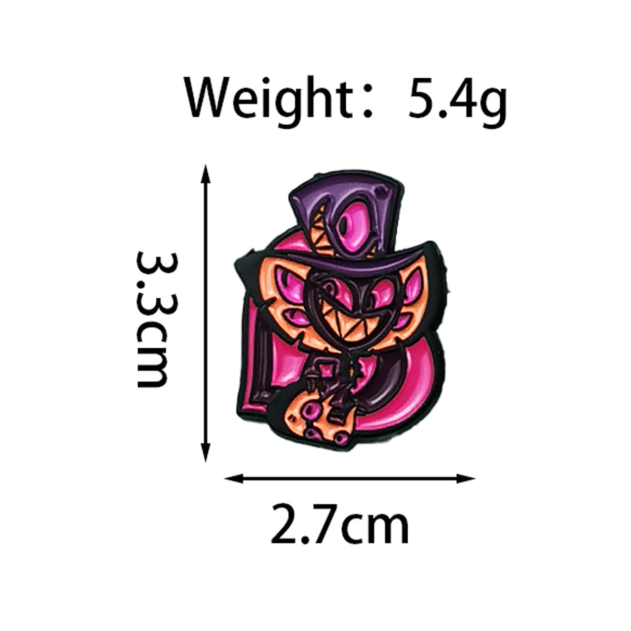 Wholesale Zinc Alloy Vampire Ghost Brooch Pin,  Stylish  Costume Accessory,  Boutique Jewelry for Bag Charm or Everyday Wear