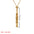 Wholesale Stainless Steel Jewelry Natural Crystal Mesh Pocket Bamboo Necklace