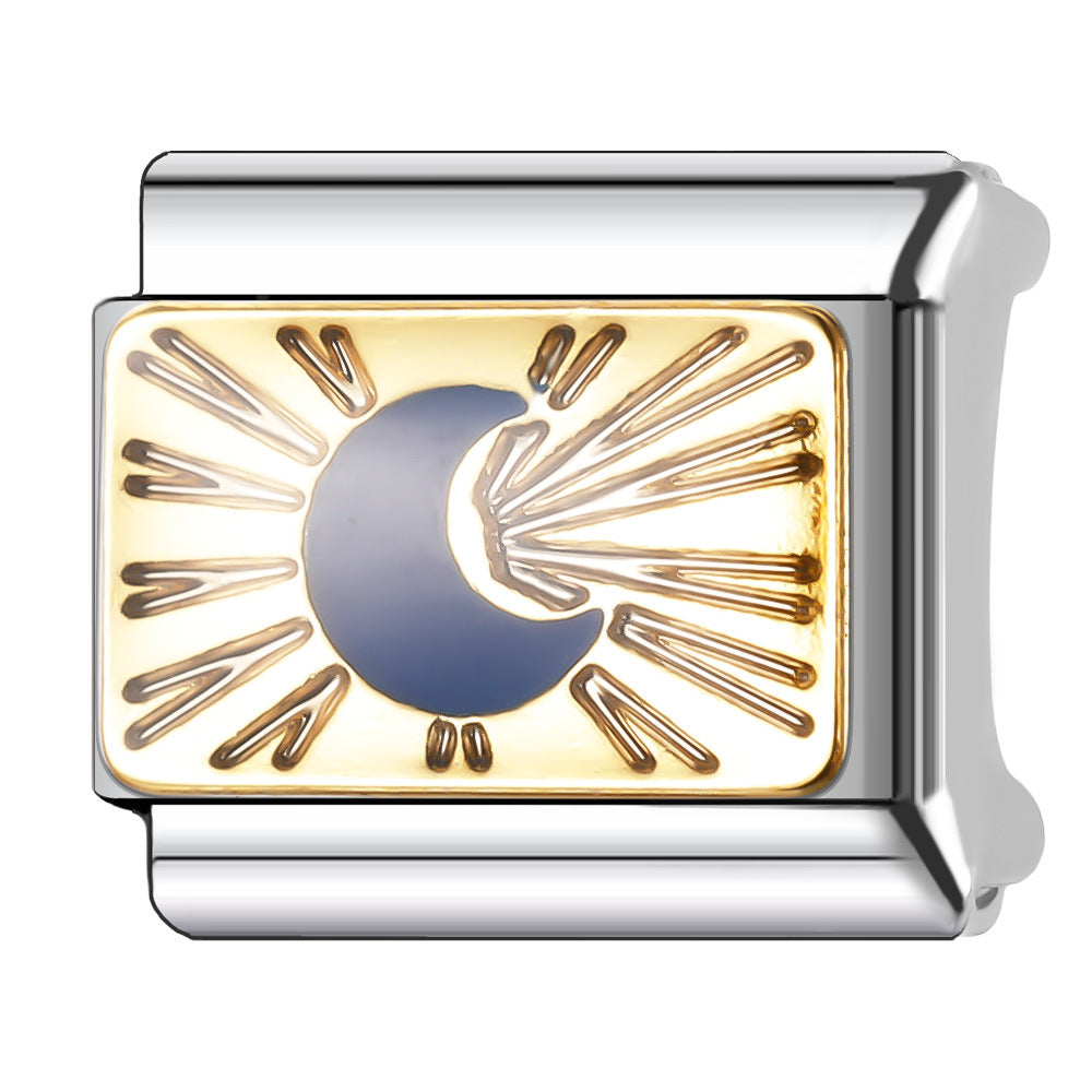 Wholesale Italian Charm Bracelet 9mm DIY Splicing Cute Creative Stainless Steel Composable Bracelet