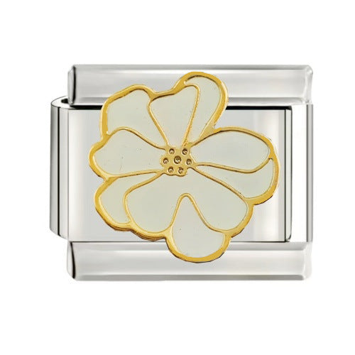 Wholesale italian Charm Starter Bracelets DIY square Single Section Creative Stainless Steel Composable Bracelet