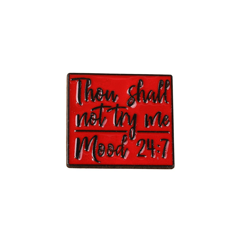Wholesale  short sentence paint brooch