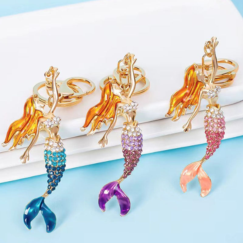 Wholesale Cute Mermaid Keychain,  Women' s Accessories,  Car Key Pendant,  Key Chain,  Direct Supply from the Manufacturer