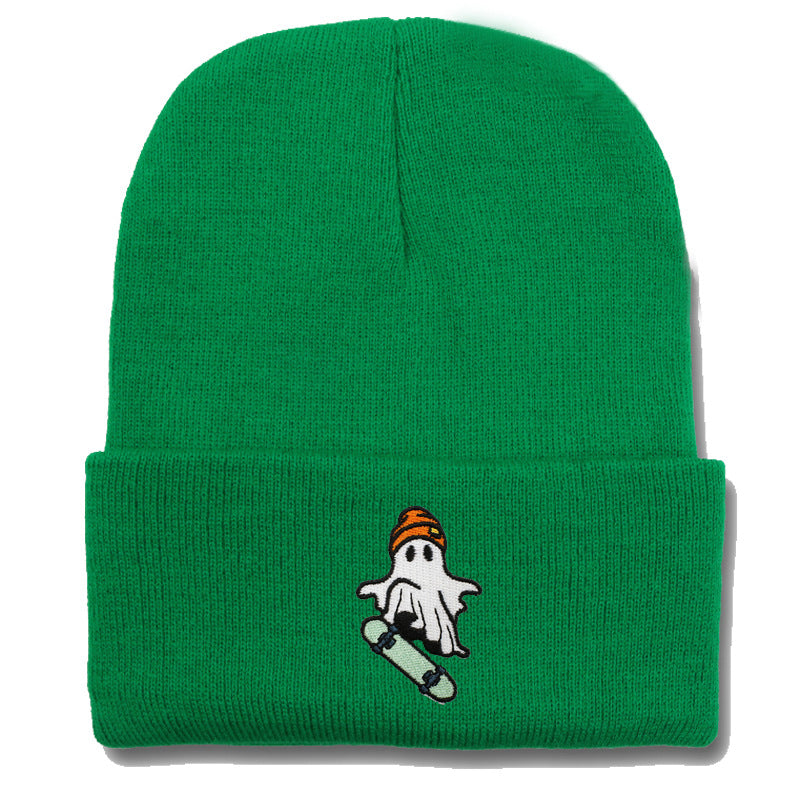 Wholesale Skateboarding Devil Embroidered Knitted Hat