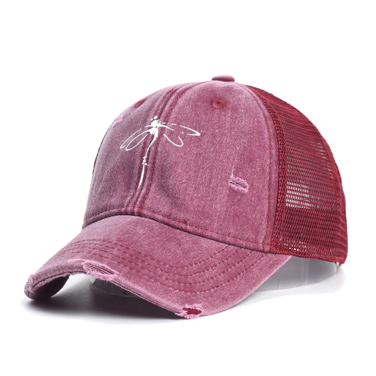 Wholesale Sun Protection Breathable Mesh Cap Cotton Open Baseball Cap ACC-HT-YuXue007