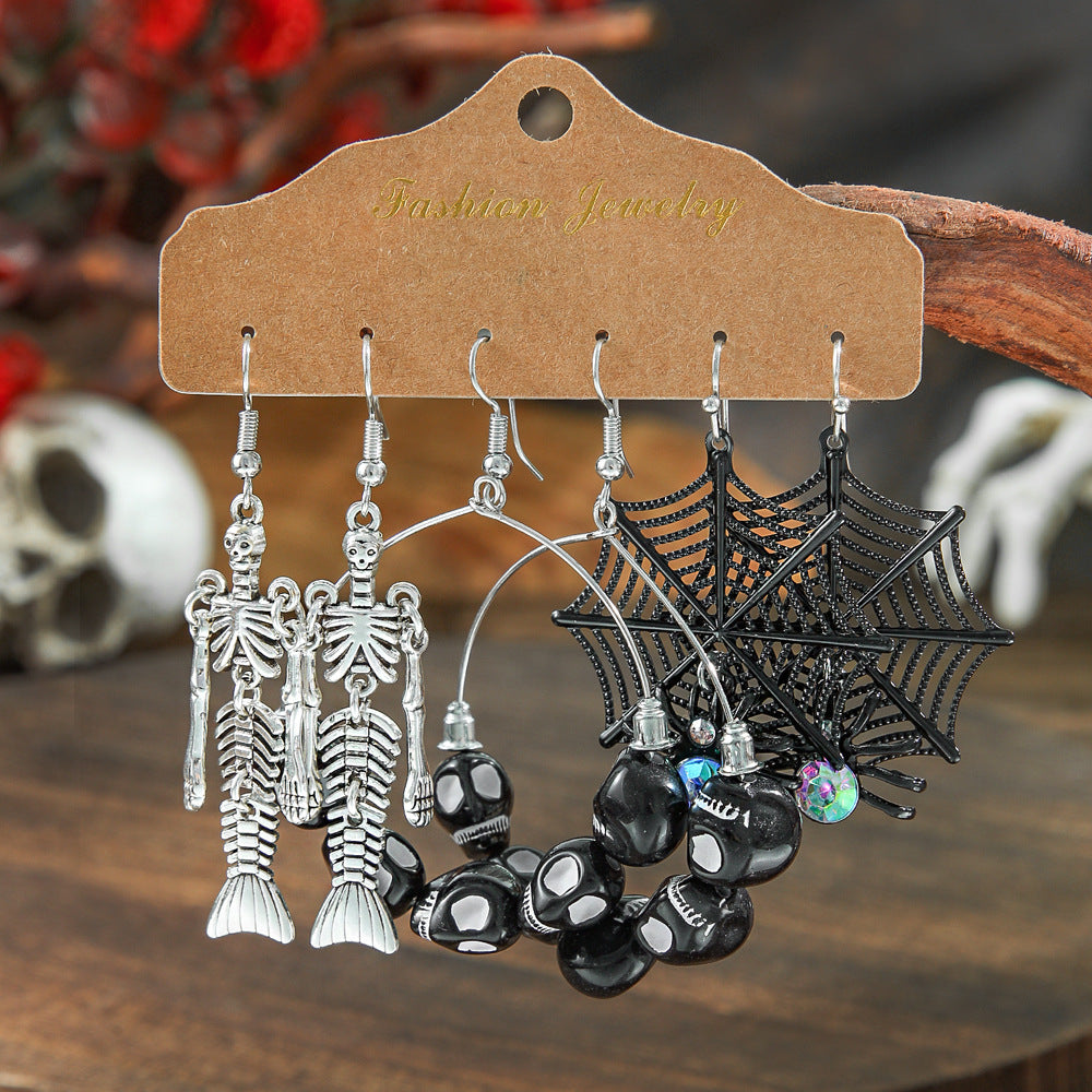 Wholesale Halloween  Suit Combination Couple Earrings Jewelry