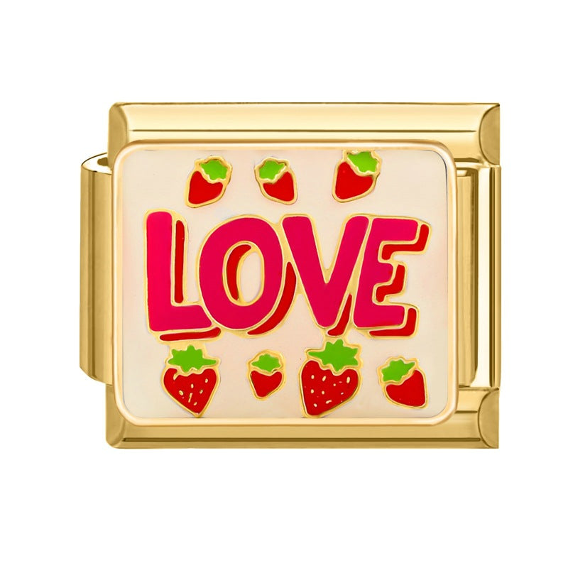 Großhandel italienisches Charmearmband 9mm DIY Spleißen süßer kreativer Anhänger Edelstahl komponierbares Armband