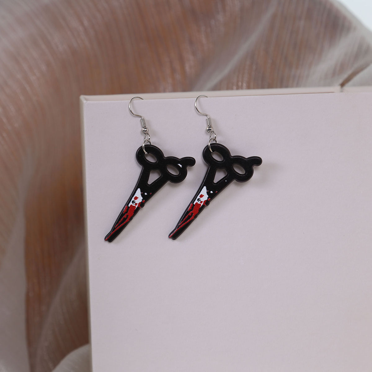 Wholesale Halloween kitchen knife  earrings