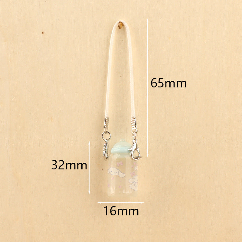 Wholesale Cute cartoon mini bottle pendant doll accessories
