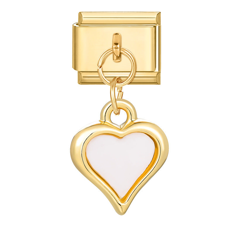 Wholesale Italian Charm Bracelet 9mm DIY Splicing Creative Pendant Stainless Steel Composable Bracelet