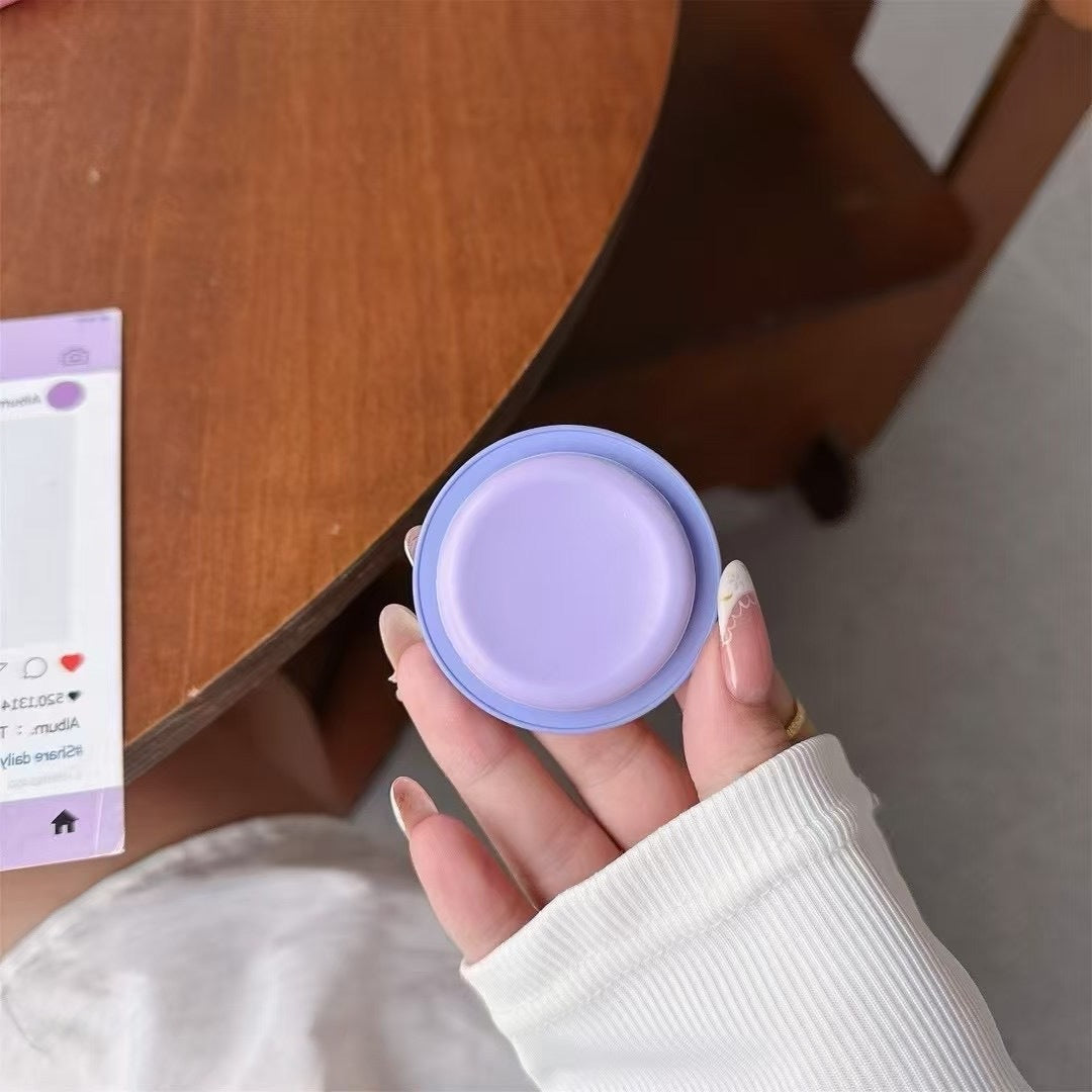 Wholesale Frosted Round Silicone Cap Pure Color Candy phone stand