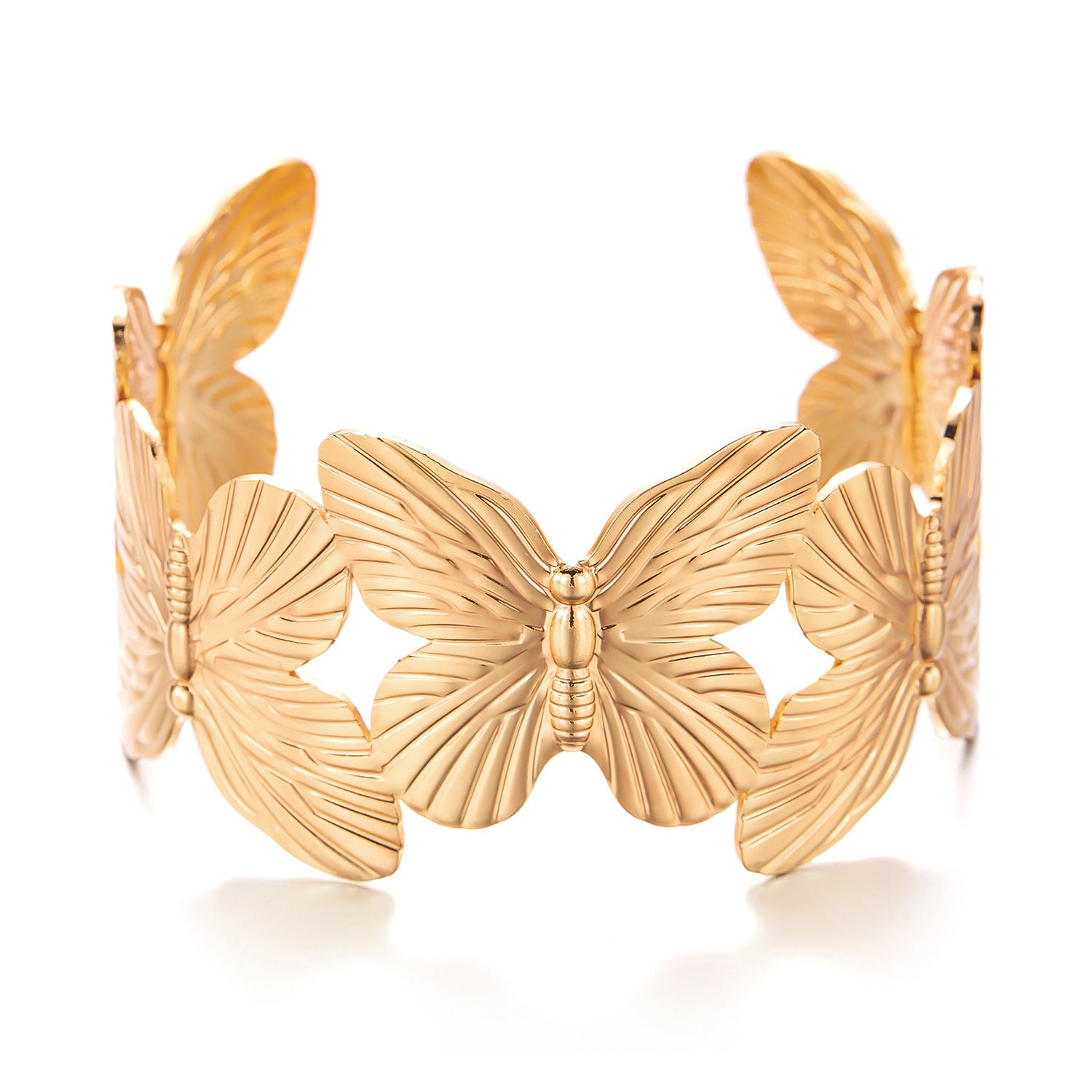 Wholesale  Golden Butterfly Flower Bracelet