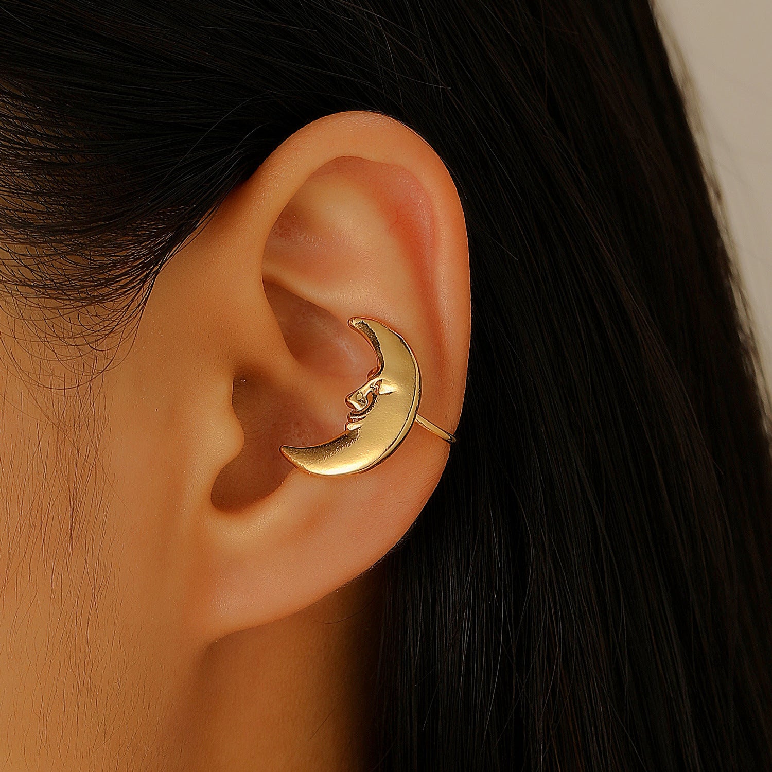 Wholesale  Sun Moon Flower Ear Clip  Earrings