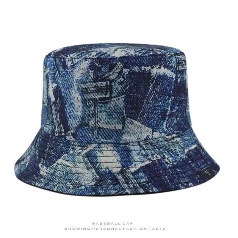Wholesale Cowboy bucket hat print double-sided bucket hat bucket hat