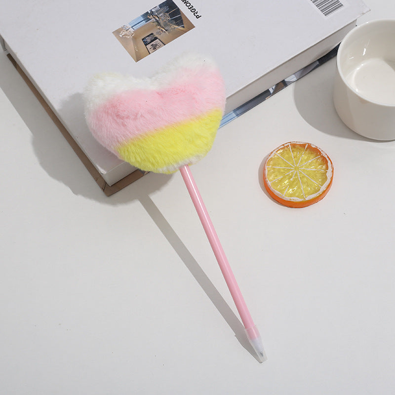 Wholesale Creative love plush ballpoint pen